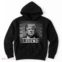 Trump 2024 Mugshot President Legend Hoodie thumb 0