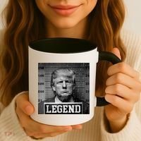 Trump 2024 Mugshot President Legend Coffee Mug thumb 3