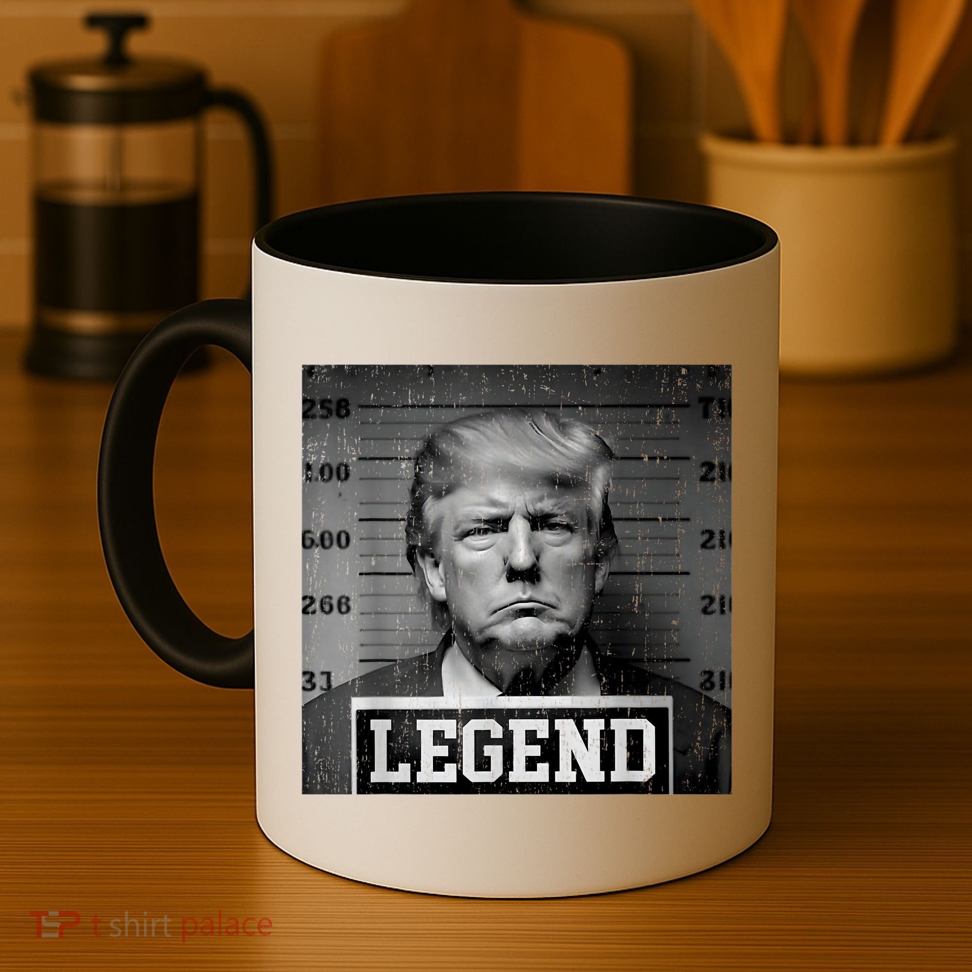 Trump 2024 Mugshot President Legend Coffee Mug