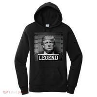 Trump 2024 Mugshot President Legend Women's Hoodie thumb 0