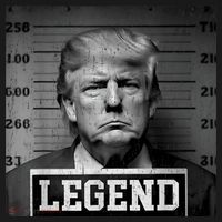 Trump 2024 Mugshot President Legend Women's Hoodie thumb 2