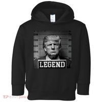 Trump 2024 Mugshot President Legend Toddler Hoodie thumb 0