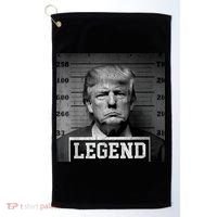 Trump 2024 Mugshot President Legend Golf Towel thumb 0
