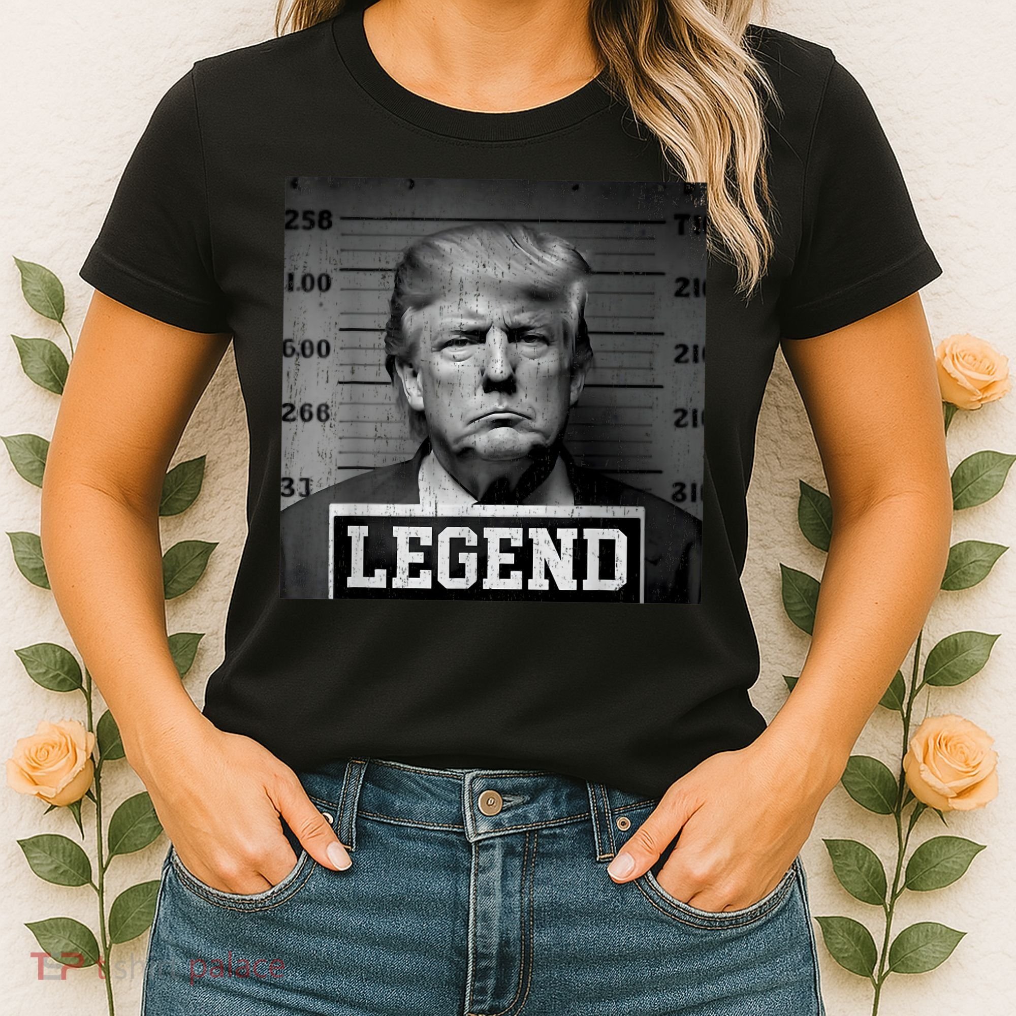 Trump 2024 Mugshot President Legend Women's T-Shirt