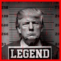 Trump 2024 Mugshot President Legend Santa Hat thumb 1