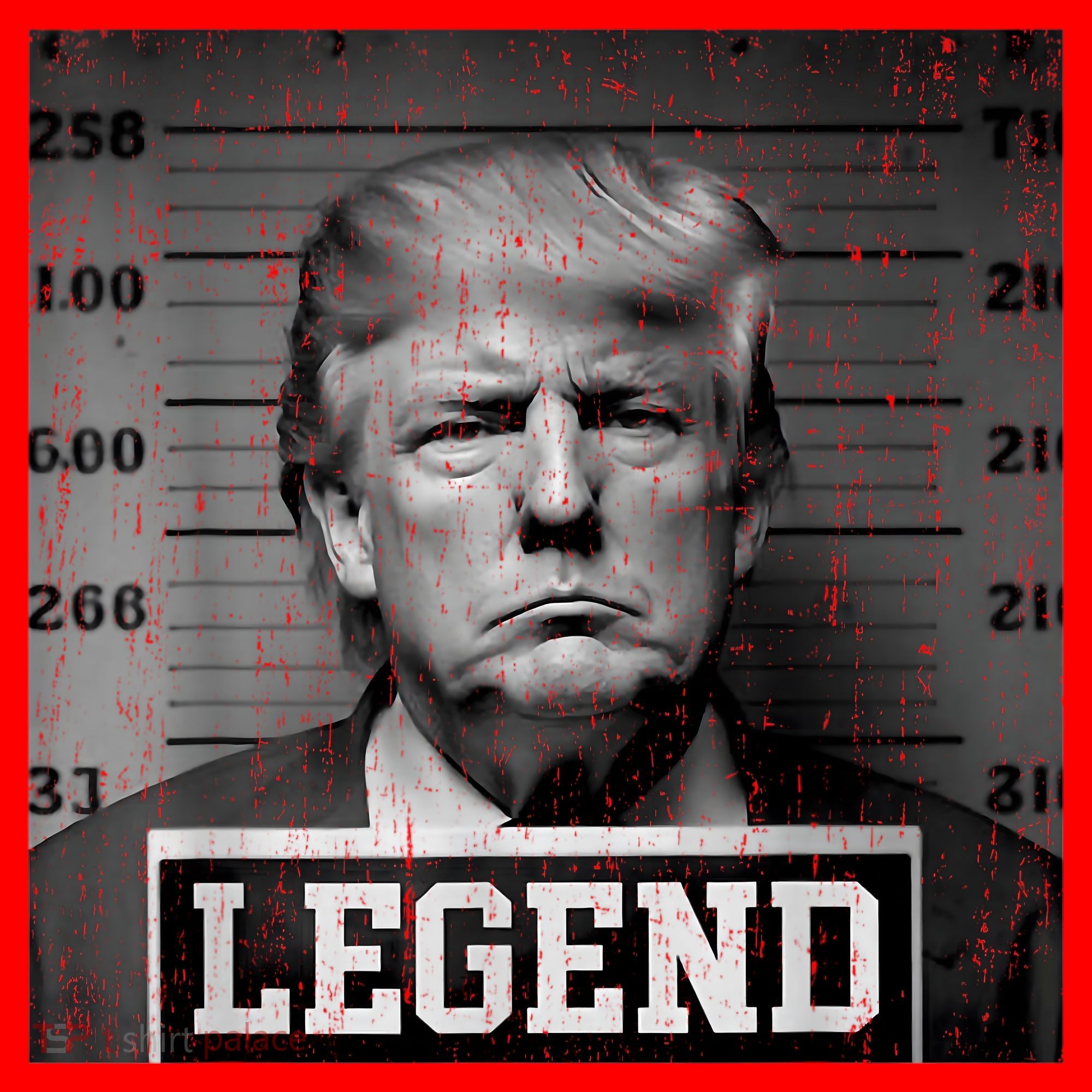 Trump 2024 Mugshot President Legend Santa Hat
