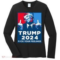 Donald Trump, Fuck Your Feelings Women's Long Sleeve Shirt thumb 0
