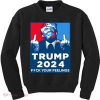Donald Trump, Fuck Your Feelings Kids Sweatshirt thumb 0