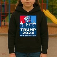 Donald Trump, Fuck Your Feelings Kids Hoodie thumb 3
