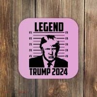 Trump 2024 Mugshot President Legend Pro Trump Coaster thumb 0