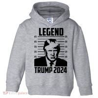 Trump 2024 Mugshot President Legend Pro Trump Toddler Hoodie thumb 0