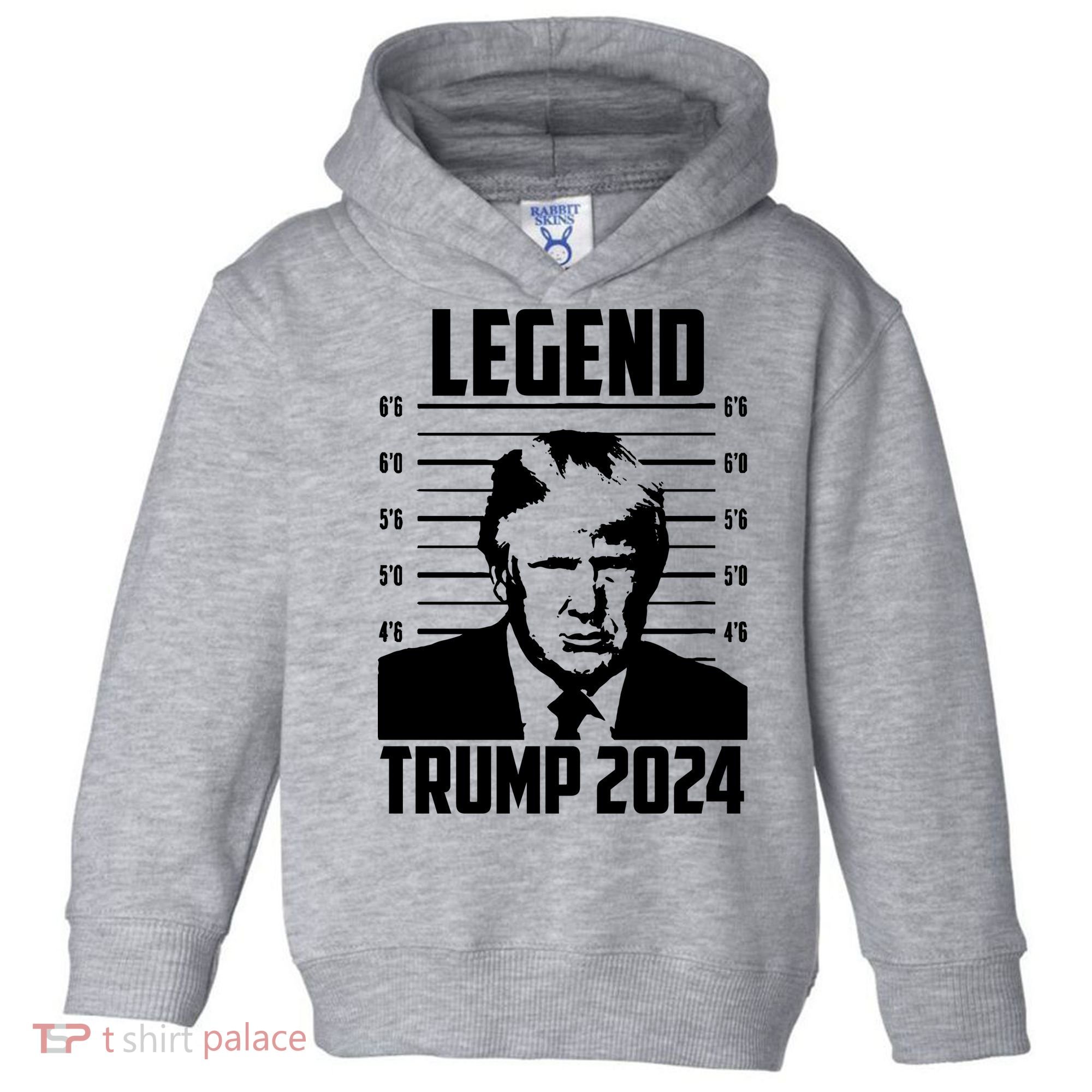 Trump 2024 Mugshot President Legend Pro Trump Toddler Hoodie