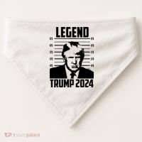 Trump 2024 Mugshot President Legend Pro Trump USA-Made Doggie Bandana thumb 0