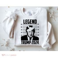 Trump 2024 Mugshot President Legend Pro Trump Sweatshirt thumb 2