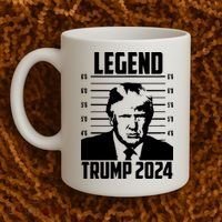 Trump 2024 Mugshot President Legend Pro Trump Coffee Mug thumb 2
