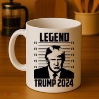 Trump 2024 Mugshot President Legend Pro Trump Coffee Mug thumb 4