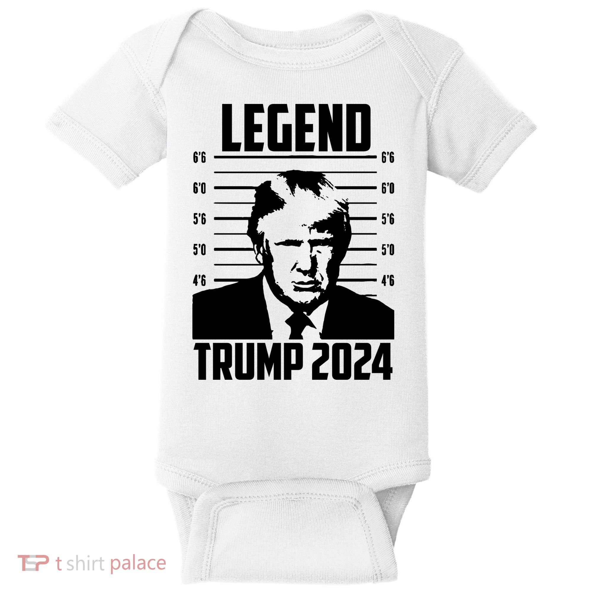 Trump 2024 Mugshot President Legend Pro Trump Baby Bodysuit