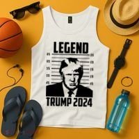 Trump 2024 Mugshot President Legend Pro Trump Tank Top thumb 4