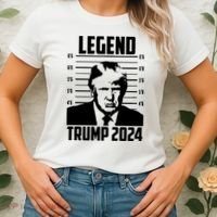 Trump 2024 Mugshot President Legend Pro Trump Women's T-Shirt thumb 2