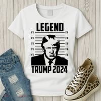 Trump 2024 Mugshot President Legend Pro Trump Women's T-Shirt thumb 3