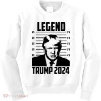 Trump 2024 Mugshot President Legend Pro Trump Kids Sweatshirt thumb 0