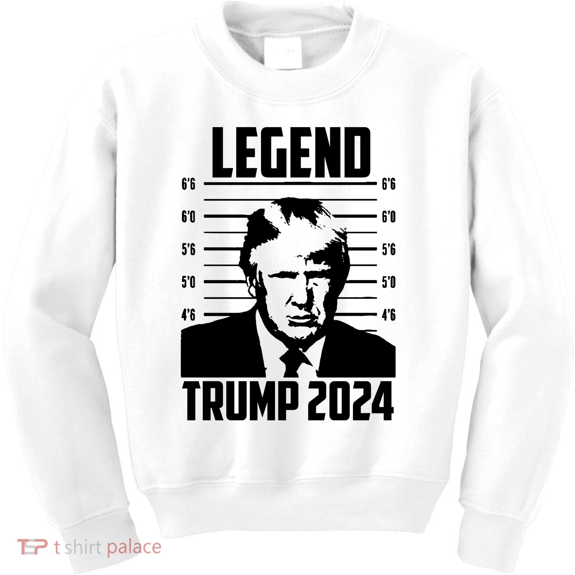 Trump 2024 Mugshot President Legend Pro Trump Kids Sweatshirt