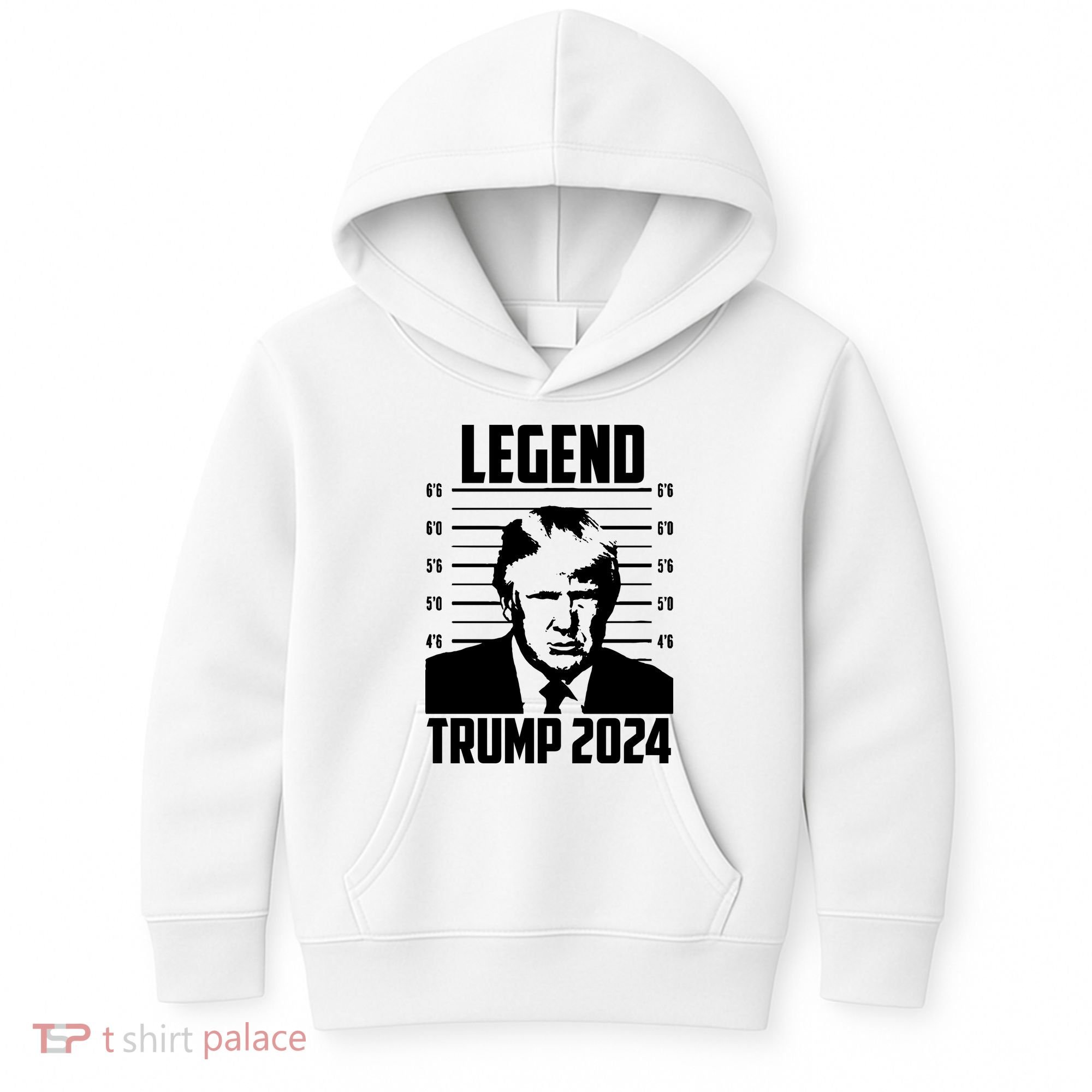 Trump 2024 Mugshot President Legend Pro Trump Kids Hoodie