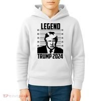 Trump 2024 Mugshot President Legend Pro Trump Kids Hoodie thumb 4