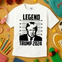 Trump 2024 Mugshot President Legend Pro Trump Kids T-Shirt thumb 3