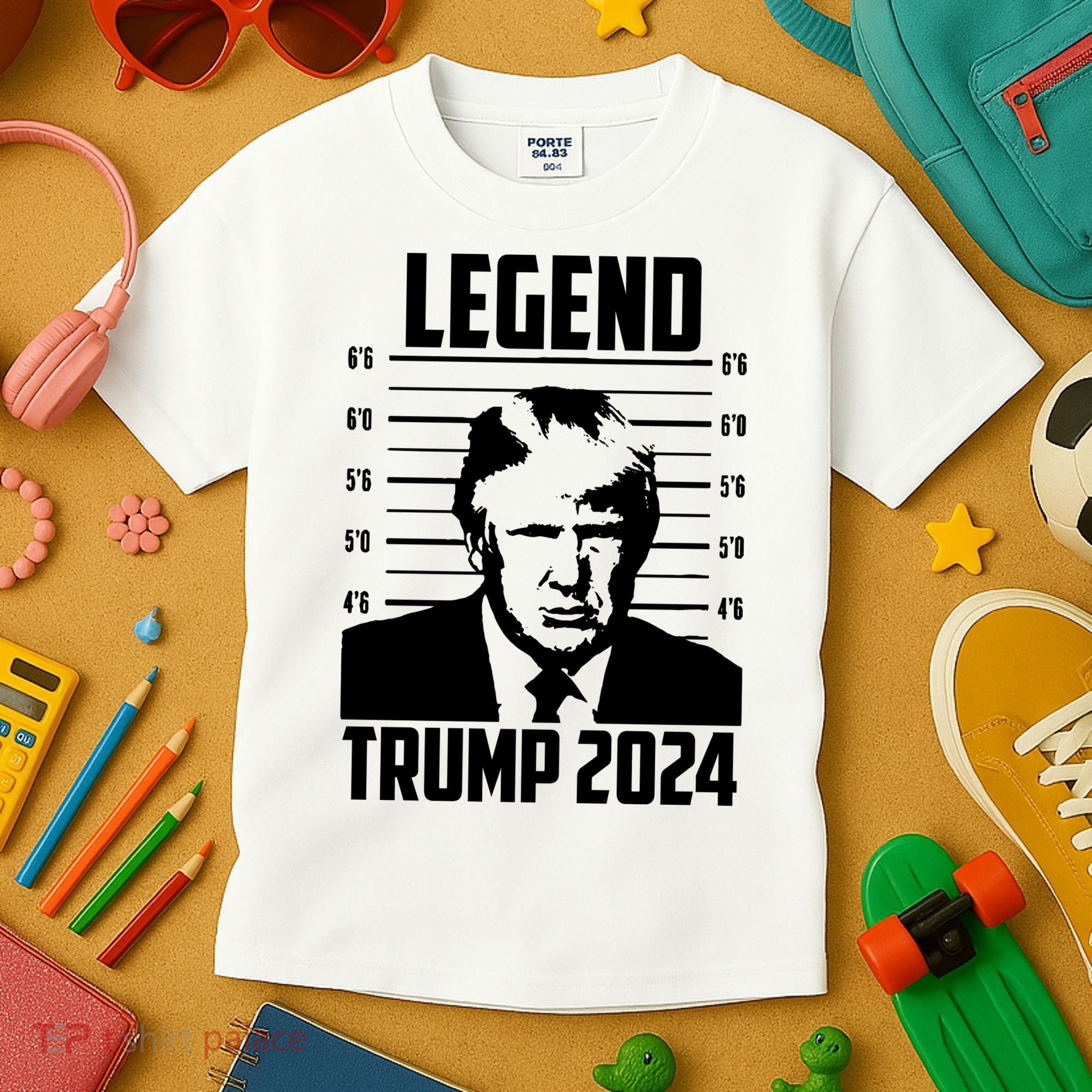 Trump 2024 Mugshot President Legend Pro Trump Kids T-Shirt