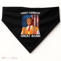 Trump 2024 Make Garbage Great Again Funny For Trump Us Flag USA-Made Doggie Bandana thumb 0