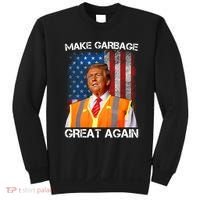 Trump 2024 Make Garbage Great Again Funny For Trump Us Flag Sweatshirt thumb 0