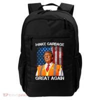 Trump 2024 Make Garbage Great Again Funny For Trump Us Flag Backpack thumb 0
