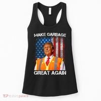 Trump 2024 Make Garbage Great Again Funny For Trump Us Flag Women's Tank Top thumb 0