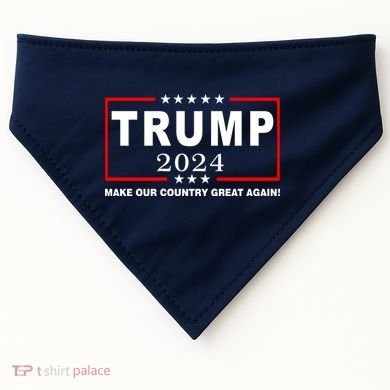 Trump 2024 Make Our Country Great Again USA-Made Doggie Bandana