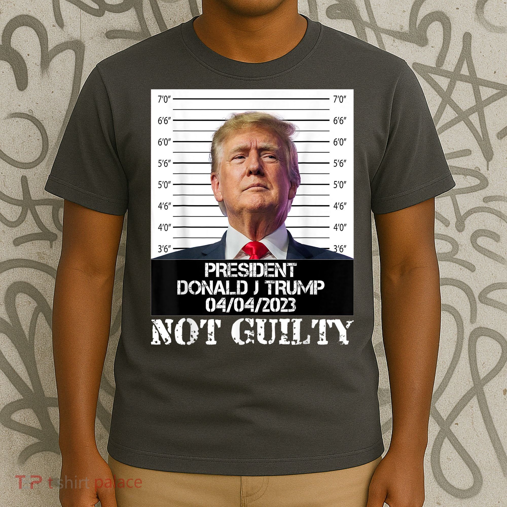 Trump 2024 Mugshot President Free Donald Trump Not Guilty T-Shirt