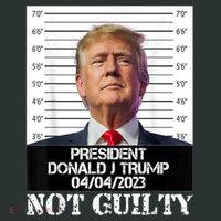 Trump 2024 Mugshot President Free Donald Trump Not Guilty Coaster thumb 2