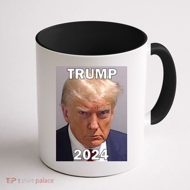 Trump 2024 Mugshot Coffee Mug back