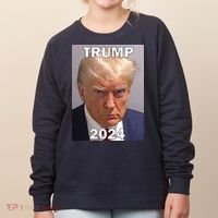 Trump 2024 Mugshot Women's Sweatshirt thumb 0