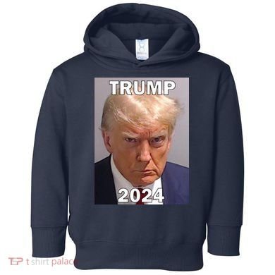 Trump 2024 Mugshot Toddler Hoodie