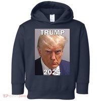 Trump 2024 Mugshot Toddler Hoodie thumb 0