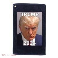 Trump 2024 Mugshot Golf Towel thumb 0