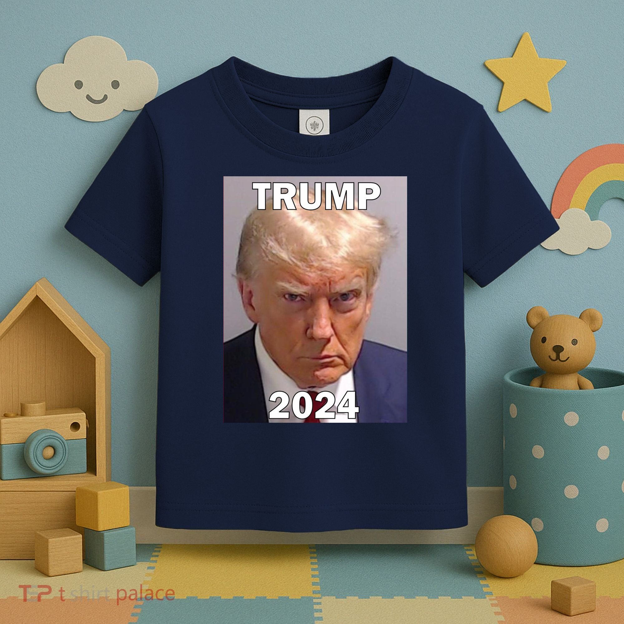 Trump 2024 Mugshot Toddler T-Shirt