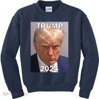 Trump 2024 Mugshot Kids Sweatshirt thumb 0