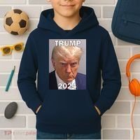 Trump 2024 Mugshot Kids Hoodie thumb 2