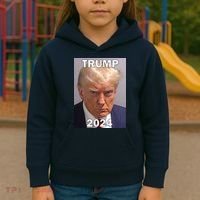Trump 2024 Mugshot Kids Hoodie thumb 3