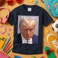 Trump 2024 Mugshot Kids T-Shirt thumb 3