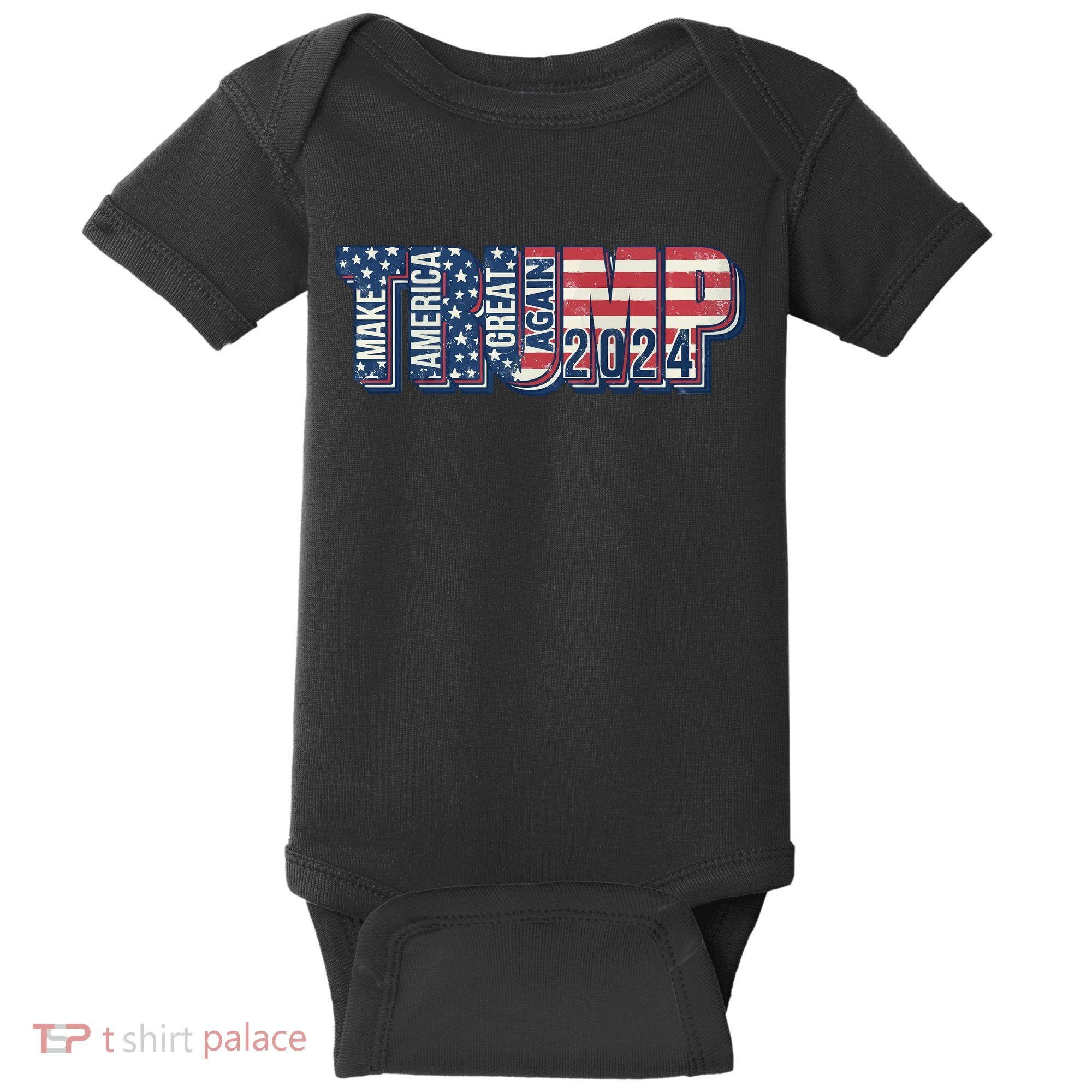 Trump 2024 Make America Great Again Baby Bodysuit