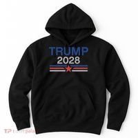 Trump 2028 Minimalist Retro Patriotic Trump Inauguration Hoodie thumb 0