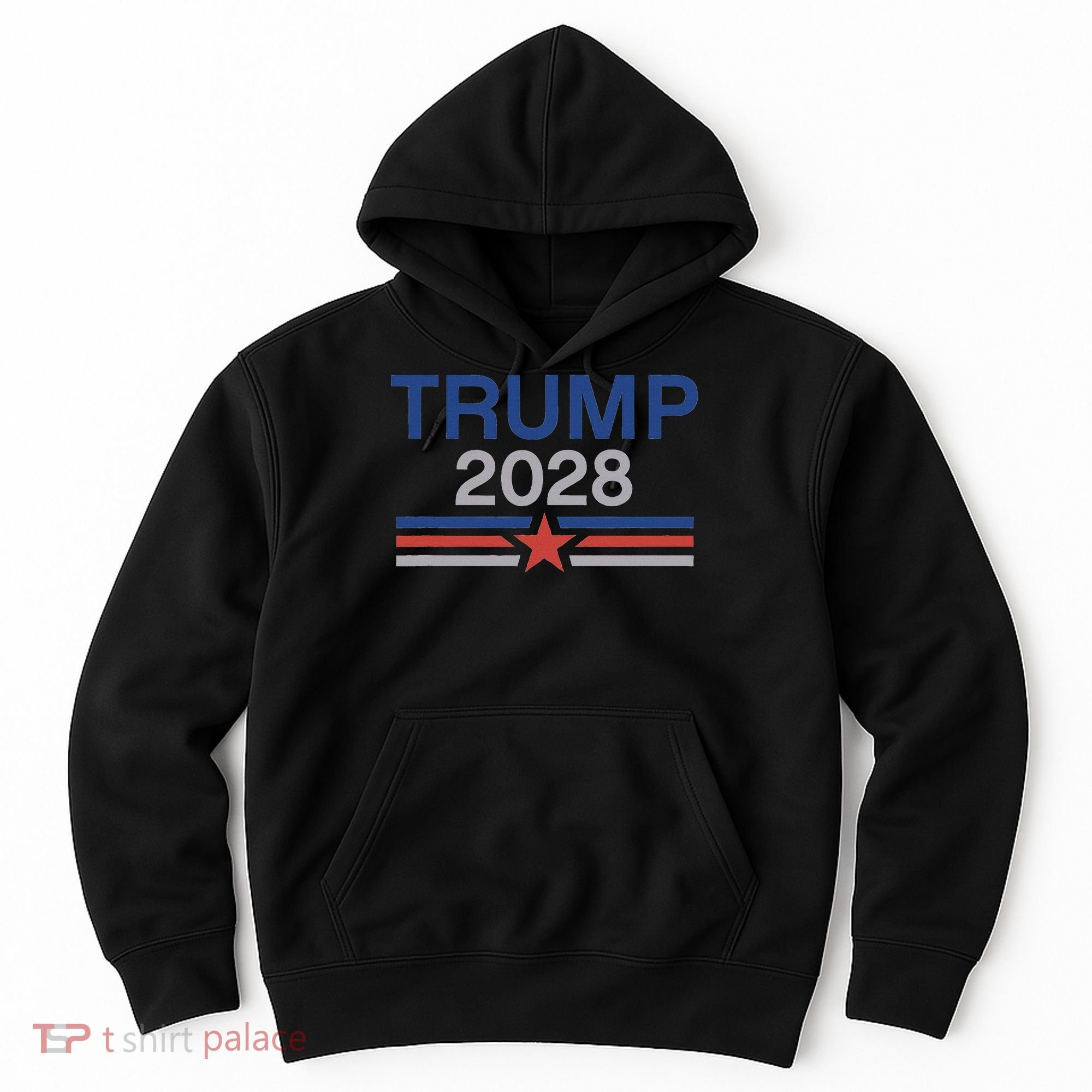 Trump 2028 Minimalist Retro Patriotic Trump Inauguration Hoodie